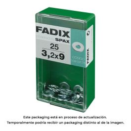 Caja s 25 unid. arandela plana ancha cinc 3,2x9mm fadix