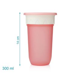 KioKids Vaso Step 3 Anti-Derrame para Bebés +12 Meses, Rosa