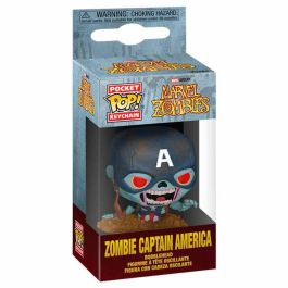 FUNKO Llavero Pocket POP Marvel Zombies Capitán América