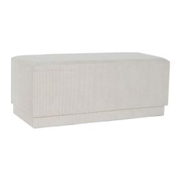 DKD Home Decor Descalzadora Urban Beige para Dormitorio o Recibidor, Poliéster y MDF, 100 cm Ancho x 40 cm Largo, Asiento 40 cm Alto Precio: 130.68999944. SKU: B1GD5LXFMV
