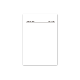 Liderpapel Talonario 231 Camarero Mesa Octavo Original y Copia Papel Autocopiante 105x155 mm