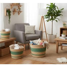 Inde Cesta Cónica Seagrass 30 cm (24 Unidades)