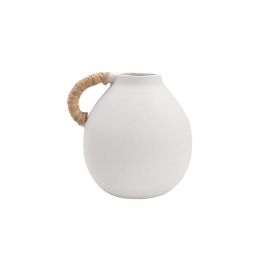 Jarron Scandi DKD Home Decor Blanco Natural 15 x 15.5 x 17 cm (6 Unidades) Precio: 36.49999969. SKU: B1FLMPX9CS
