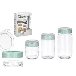 Set 3 Bote Tapa Verde 425 660 1000Ml Vivalto 18X26CM (6 Unidades) Precio: 34.59000017. SKU: B14F6GRLJP