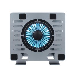 Coolbox 1VRGB Soporte Base Refrigeración Portátil Coolair Ajustable 360º RGB hasta 17" con Ventilador Regulable y Doble USB