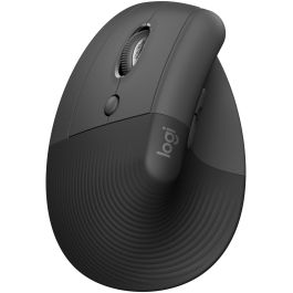 Logitech Lift Vertical Ergonomic Mouse para Zurdos, 57° Inalámbrico Bluetooth/Logi Bolt con SmartWheel para Negocios