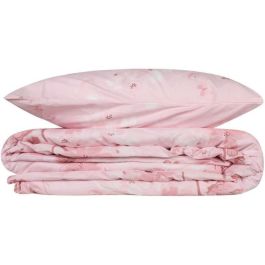 Juego de cama ASI8681181819838 1 funda nórdica 220x240 cm + 2 fundas de almohada 60x60 cm 100% algodón reforzado Rosa
