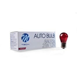 Lámpara M-Tech Bau15S 12 V-21 W Rojo | 10 Unidades MTECZ59