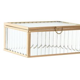 Joyero Glam DKD Home Decor Transparente Dorado 11 x 6 x 15 cm (4 Unidades) Joyero Glam DKD Home Decor Transparente Dorado 11 x 6 x 15 cm (4 Unidades)