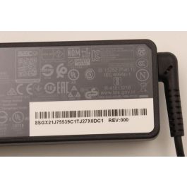 Lenovo Adaptador de Corriente Redondo, 65W, 3P, Negro