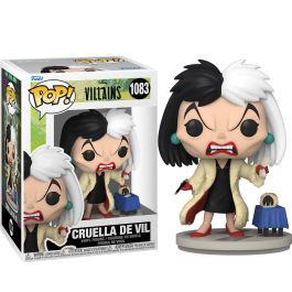 Funko Pop Disney Villanos Cruella de Vil - 101 Dálmatas - Figura de Vinilo de 9 cm