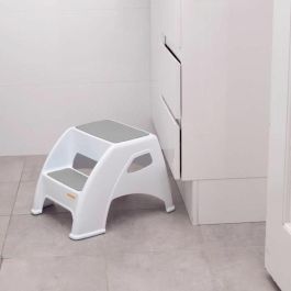 Dreambaby AAAAN49516 Taburete con Escalera Toddler & Me 2 Up Antideslizante, Texturizado, hasta 145kg, Niños y Adultos, Gris