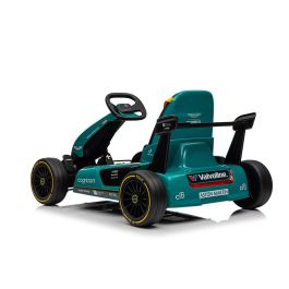 Bizak Aston Martin Kart F1 - Coche eléctrico infantil, licencia oficial, 6+ años, Bluetooth, luces, 12V