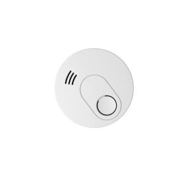 Chacon Detector de Humo Óptico Batería Litio 10 Años, Alarma 85dB, Cobertura 40m², Certificado NF, Instalación Techo/Pared