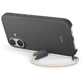 Beats Kickstand Case iPhone 17 con MagSafe y Soporte, Microfibra/PC, Protección contra Caídas, Granito Gris