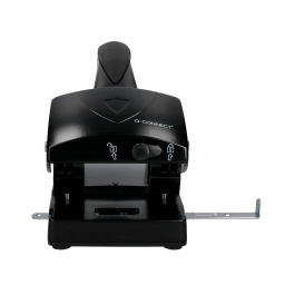 Q-connect Taladrador KF01237 Negro, Capacidad 65 Hojas, Apertura 6,5 mm