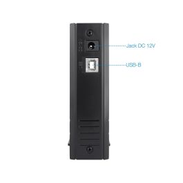 TOOQ Caja Disco Duro TQE-3520B 3.5'' IDE/SATA USB 2.0 Negra Aluminio