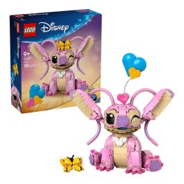 LEGO 43257 Ángela de Lilo y Stitch Disney, Juguete de Construcción Articulado, Figura Coleccionable con Orejas Móviles y Accesorios +9 años