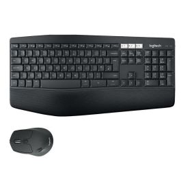 Logitech MK850 Teclado y Ratón Inalámbrico Performance Combo, Confort Ergonómico con Reposamuñecas Acolchado, Multipareja 3 Dispositivos