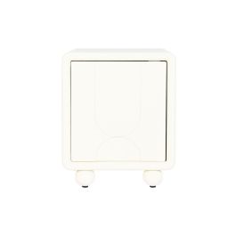 DKD Home Decor Mesita de Noche Moderna Blanca de MDF con 1 Puerta y 1 Estantería Desmontable 40x55x45 cm DKD Home Decor Mesita de Noche Moderna Blanca de MDF con 1 Puerta y 1 Estantería Desmontable 40x55x45 cm