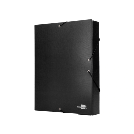 Liderpapel Carpeta Proyectos Folio Lomo 90mm Cartón Forrado Negra