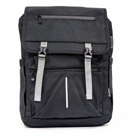 Ewent EW2537 Mochila Unisex Vintage para Portátil 16.1 pulgadas, Impermeable 27L rPET Antirrobo