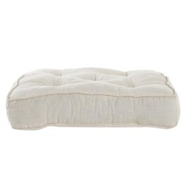 DKD Home Decor Cojín de Suelo Básico Beige de Lino y Algodón con Asa - Pack de 4 Unidades de 40x40x8 cm DKD Home Decor Cojín de Suelo Básico Beige de Lino y Algodón con Asa - Pack de 4 Unidades de 40x40x8 cm