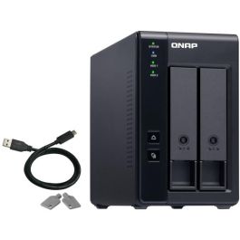 QNAP TR-002 Almacenamiento DAS USB-C de 2 Bahías para HDD/SSD 2.5/3.5" con RAID por Hardware, 6 Gbit/s Hot-swap
