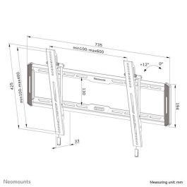 Neomounts Wl35-550Bl16 Tiltable Wall Mount For 40-75" Screens - Black Neomounts Wl35-550Bl16 Tiltable Wall Mount For 40-75" Screens - Black