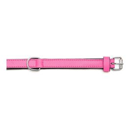 Gloria Collar Piel Acolchado Fuxia 40 cm x 20 mm Máxima Comodidad Suave Triple Capa