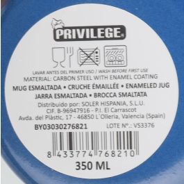 Mug esmaltada Privilege 350 ml - Varios colores y diseños (24 Unidades) Mug esmaltada Privilege 350 ml - Varios colores y diseños (24 Unidades)