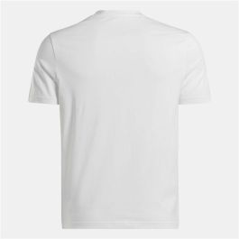 Camiseta de Manga Corta Hombre Reebok Identity Big Stacked Logo Blanco