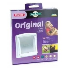 Petsafe Puerta para Gatos y Perros Pequeña Staywell Blanco Hasta 7kg 236x198mm