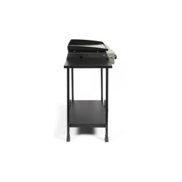 Livoo DOC326 Plancha de gas con carro, 3 quemadores, Verde/Negro