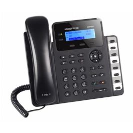 Grandstream GXP-1628 Teléfono SIP DECT de Escritorio con Altavoz, Pantalla LCD y 2 Puertos Gigabit Ethernet, Negro