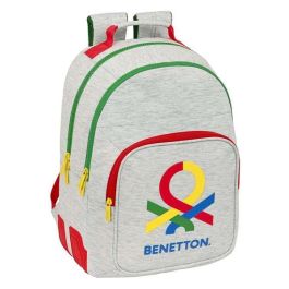 Mochila Escolar Benetton Pop Gris (32 x 42 x 15 cm) Precio: 30.79000001. SKU: S4308053