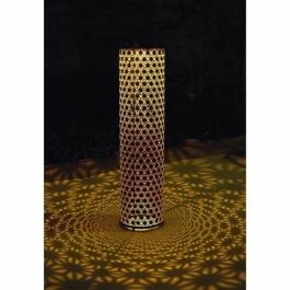 Garden Id 70703165 Lámpara Solar Columna Dorado-Negro Ø20 H60 cm Batería LI-ION Duradera, 6-8h Luz, con Interruptor