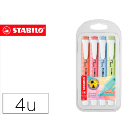 Stabilo Marcador Fluorescente Swing Cool Pastel, Estuche Blíster 4 Unidades, Protección Anti-Secado 4 Horas Precio: 4.49999968. SKU: B1CPRH96XD