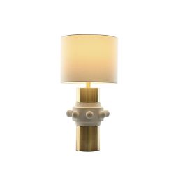 Lampara Sobremesa Glam DKD Home Decor Blanco Dorado 30 x 60 x 30 cm Lampara Sobremesa Glam DKD Home Decor Blanco Dorado 30 x 60 x 30 cm