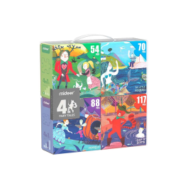 Andreutoys Puzle Cuentos de Hadas 4 en 1 (54/70/88/117 Piezas) para Niños Precio: 26.94999967. SKU: B176F62D3K