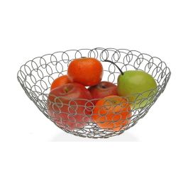 Frutero Versa Gris Metal Acero 28 x 12 x 28 cm 1 L