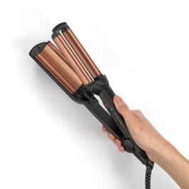 BaByliss W2447E Ondulador de Pelo Deep Waves Styler con Placas de Turmalina-Cerámica Anchas y 3 Temperaturas (160-200°C)