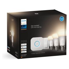 Philips White E27 3er Starter Set 3x1050lm Kit de inicio Bombillas Inteligentes Bluetooth Blanco LED Regulable