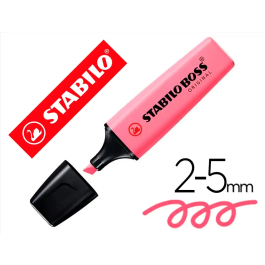 Stabilo Rotulador Boss 70 fluorescente antisecado, 4 horas destapado, punta 2-5 mm, color Fucsia Helado Precio: 10.50000006. SKU: S8417692