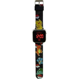 Kids Licensing Pok4322 Reloj LED Digital de Muñeca Pokémon para Niños con Funciones de Hora y Fecha, Diseño Temático Pikachu, Ideal para Mayores de 5 Años
