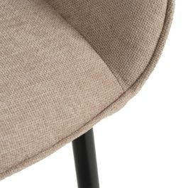 Silla Beige Tejido-Metal Contract 61 X 59,50 X 83 cm