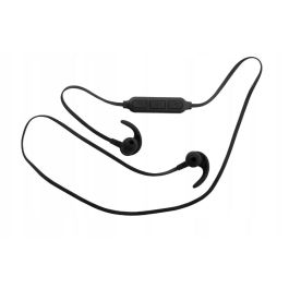 Toshiba - Auriculares Deportivos Bluetooth In-Ear con Gancho, Negro, Micrófono y Batería Recargable