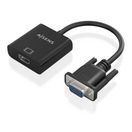 AISENS - CABLE CONVERSOR SVGA+AUDIO A HDMI, SVGA/M+JACK 3.5/H+USB MicroB/H-HDMI A/H, NEGRO, 20CM Precio: 8.49999953. SKU: B1C7XTJXY5