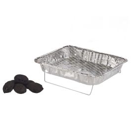Barbacoa desechable La Dehesa 31 cm - Acero inoxidable, aluminio, carbón (12 Unidades) Barbacoa desechable La Dehesa 31 cm - Acero inoxidable, aluminio, carbón (12 Unidades)