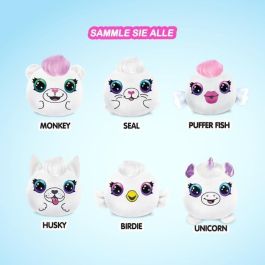 Canal Toys - Peluche con aerógrafo - Mini peluche sorpresa para personalizar con rotuladores y plantillas - Paquete de 1 neón - AIR 020